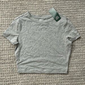 Wild Fable Grey cropped t-shirt